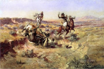『壊れたロープ』西部劇のアメリカ人チャールズ・マリオン・ラッセル Oil Paintings